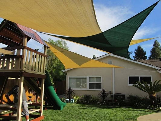 Voile 8 10 d'ombre de HDPE de piscine auvent d'ombre de toile à voile d'ombre de triangle de 12 pieds