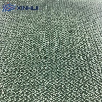 Tissu tricoté vert blanc d'ombre 95 pour cent d'arrière-cour de HDPE de filet 50% d'ombre
