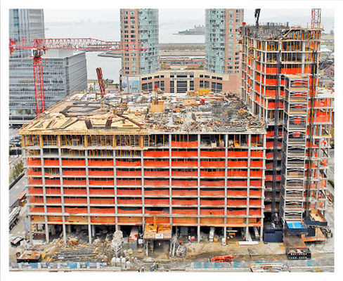 La fabrication orange de débris d'échafaudage ignifugent