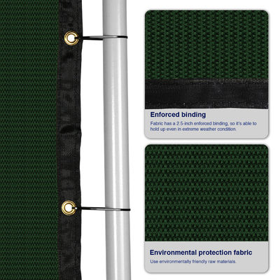 Coupe-vent de court de tennis de boule de Screening Fabric Sport de barrière de maillon de chaîne prenant le PE au filet sans noeuds