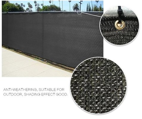 Barrière verte noire Windscreen Screen Mesh Hdpe Netting Fabric Outdoor d'intimité