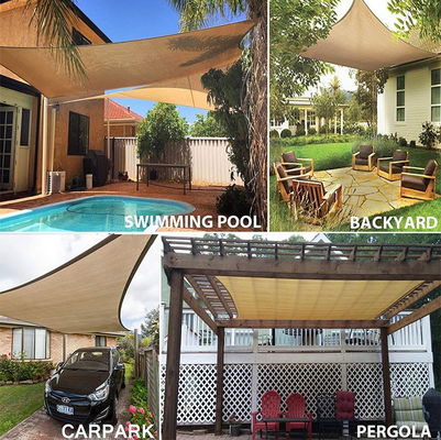 Voiles UV d'ombre du soleil de protection de voile d'ombre de triangle